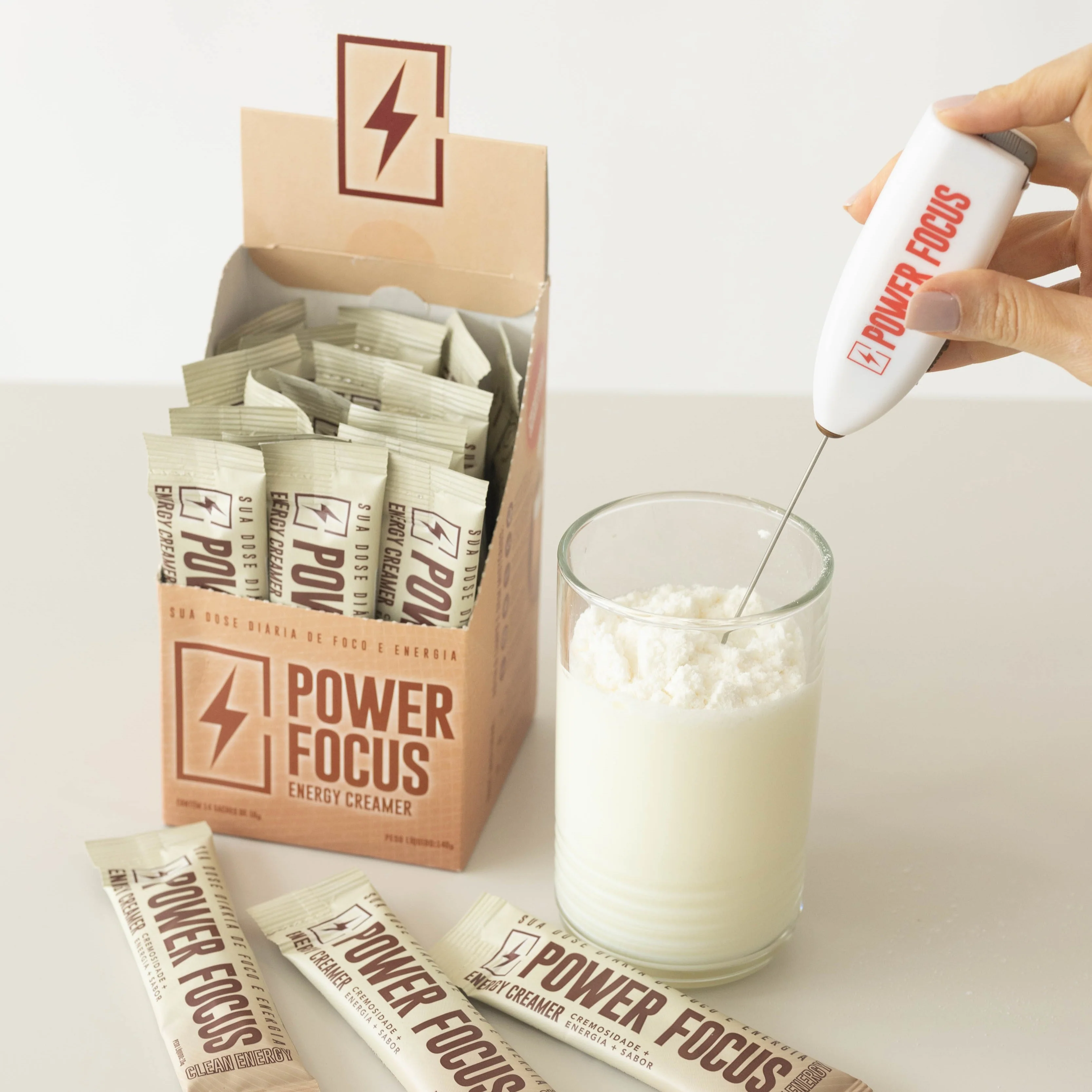 Power Focus Display Energy Creamer 140g - 14 sachês - Image 3